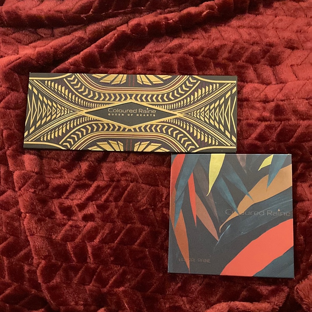 New Coloured Raine palette bundle Queen of Hearts Safari Raine